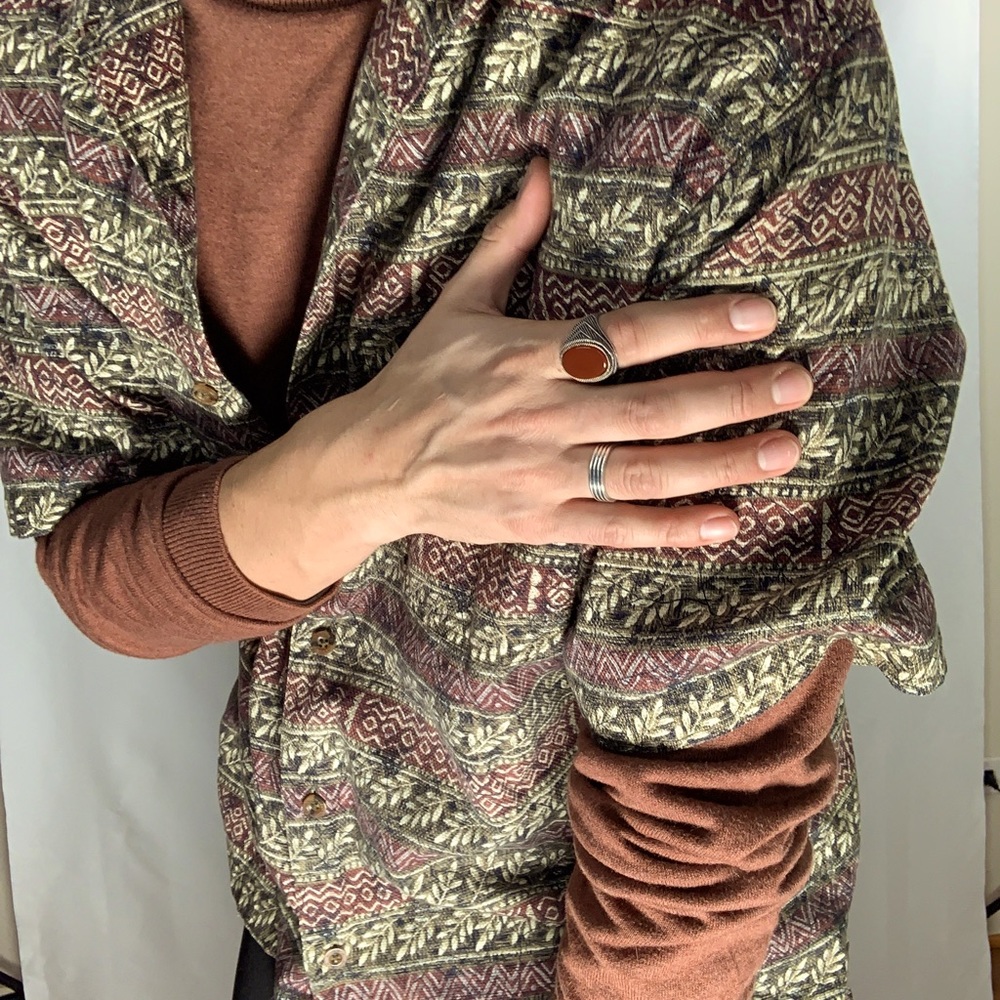 Vintage Woolrich short sleeve bottom down shirt.